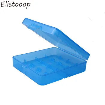 Elistooop Многоцветный Жесткий Портативный Пластиковый Ящик Для Хранения Батарейного Отсека Держатель Для Батареи 4X18650