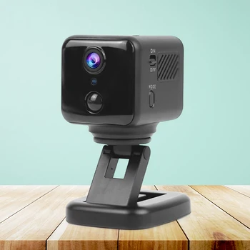 HD Ultra Small Cam Двусторонний домофон Поворотная WiFi камера Ночного видения Беспроводная камера для помещений Удаленный мониторинг для офиса автомобиля дома