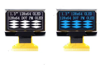 IPS 1,3-дюймовый 30-контактный белый/синий OLED-экран CH1116 Drive IC 128 * 64 с параллельным интерфейсом/SPI/IIC