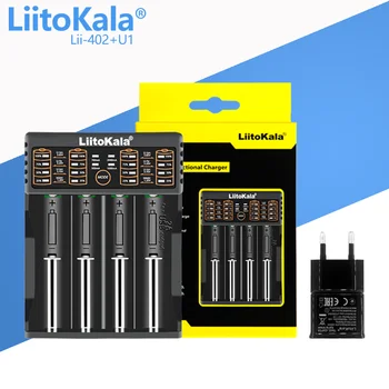 LiitoKala Lii-M4S Lii-M4 Lii-402 Lii-202 Зарядное Устройство для 18650 18350 26650 21700 3,7 В NiMH Литиевая Батарея Смарт-Зарядное Устройство
