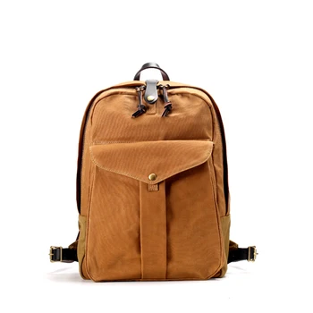 M493 Новое супер качество! Американский винтажный водонепроницаемый рюкзак из тяжелого вощеного холста, унисекс, компьютерная дорожная сумка, 15 унций, походные рюкзаки