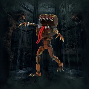 MOC Dark Souls Mimicry Сундук с сокровищами серии Horror Monster Набор строительных блоков Game Dragon Spectator Прототип кирпича Подарок для детей