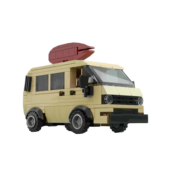 MOC Оптовая продажа Movie Surfer Boy Kit Набор блоков для фургона для пиццы Кирпичи Классическая модель автомобиля Игрушка Brick Idea Подарки детям на День рождения Игрушки