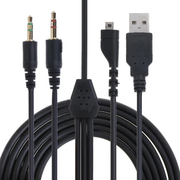 USB-кабель RGB длиной 2 м, ПВХ-провод для замены наушников SteelSeries Arctis 3 5 7 Pro, ремонт запасных частей, прямая доставка