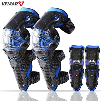 VEMAR 4шт Мотоциклетные наколенники для мотогонок Спортивные защитные наколенники налокотники для мотокросса MTB ATV