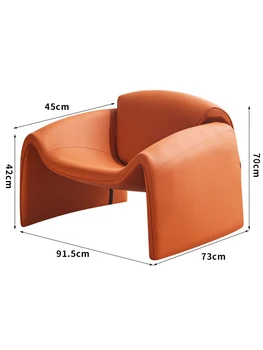 YY Диван для гостиной кресло-краб Кресло для переговоров односпальный диван Light Luxury