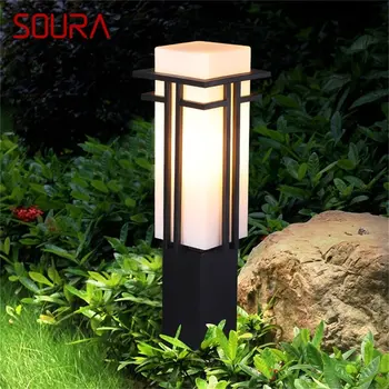 · Уличные фонари для газона SOURA, современный садовый светильник, водонепроницаемый IP65, домашний декоративный светильник для виллы Duplex