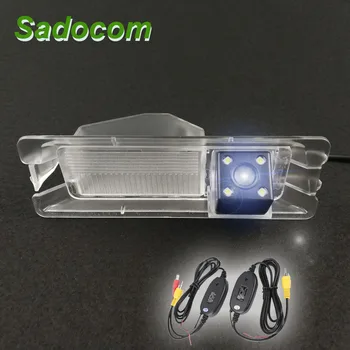 Автомобильная CCD 4 LED резервная камера ночного видения заднего вида Система помощи при парковке водонепроницаемая для Nissan March Renaul t Logan Sandero