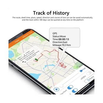 Автомобильный GPS-трекер Мини-GPS-трекер для автомобиля, мотоцикла, устройства слежения, локатор Простой установки GPS + LBS + AGPS