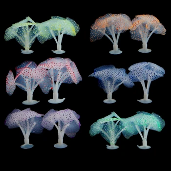 Аквариум K5DC Красочные Мягкие Коралловые Художественные Поделки- Существо Террариум Среда Обитания Аквариум Подводное Искусственное Растение
