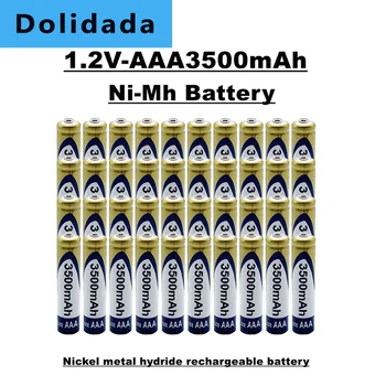 Аккумуляторная батарея Dolidada AAA 1,2 В 3500 мАч Никель Металлогидридный Аккумулятор Подходит для Пультов Дистанционного управления Игрушек Часов Радиоприемников