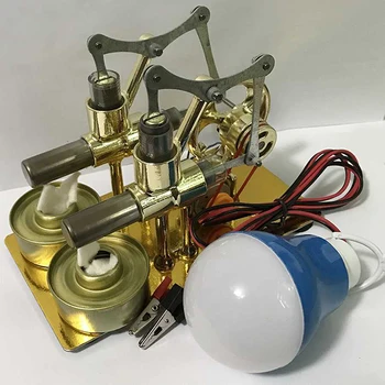 Баланс двигатель Стирлинга миниатюрная модель технология паровой энергетики научная генерация электроэнергии экспериментальная игрушка