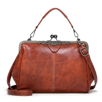 Винтажная женская сумка, высококачественная элегантная сумка через плечо из искусственной кожи, модная женская сумка-тоут через плечо, кошельки, сумки-мессенджеры