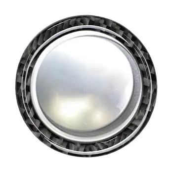 Декоративное кольцо для запуска одной кнопкой Декоративное кольцо из углеродного волокна для автомобильного ключа Start Stop Внутреннее украшение для Mercedes-Benz CE-Class