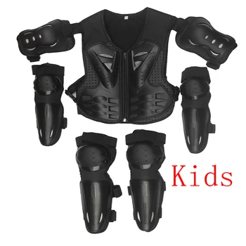 Детское защитное снаряжение для мотогонок ATV Dirt Bike куртка налокотник защита коленной чашечки броня