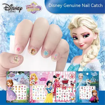Дисней 3d Светящаяся принцесса Льда и Снега мультяшная наклейка для ногтей Наклейка Айши Милая наклейка для ногтей для детей Подарки на день рождения для девочек