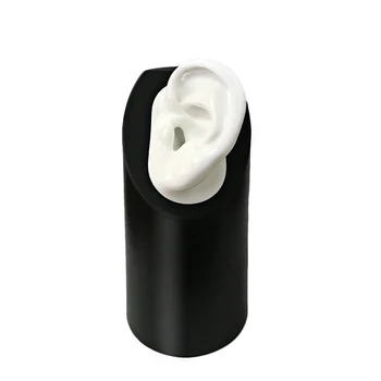Дисплей слухового аппарата с силиконовым ухом Модель для демонстрации ювелирных изделий IEMs на выставке слуховых аппаратов