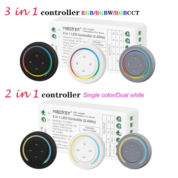 Дистанционное использование Miboxer 2.4G Sunrise для светодиодного контроллера 3 в 1 (RGB/RGBW/RGBCCT) и светодиодного контроллера 2 в 1