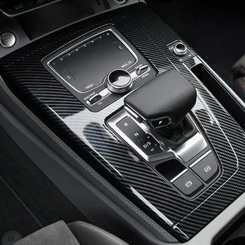 Для Audi Q5 FY 2018 2019 2020 ABS Углеродное Волокно Автомобильная Коробка Переключения Передач Панель Крышка Отделка Декоративная Наклейка Аксессуары Для Интерьера LHD