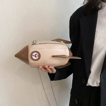 Женская модная модель ракеты креативная сумка через плечо забавный космический корабль сумка через плечо pu сумка для мобильного телефона большой емкости