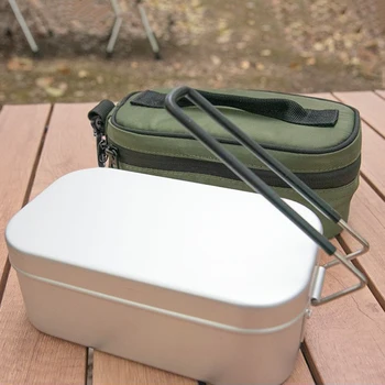 Изоляционный футляр для еды, сохраняющий тепло, сумка для хранения походной посуды, двойная молния YKK для ежедневных походов.