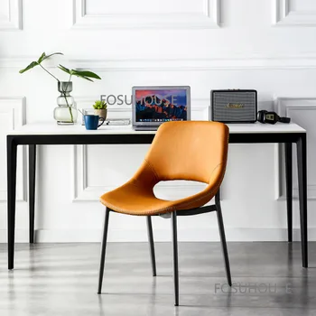 Итальянские дизайнерские Обеденные стулья Кухонная Мебель Домашнее Хозяйство Стул со спинкой для спальни Сидячий Удобный Одноместный стул для отдыха TG