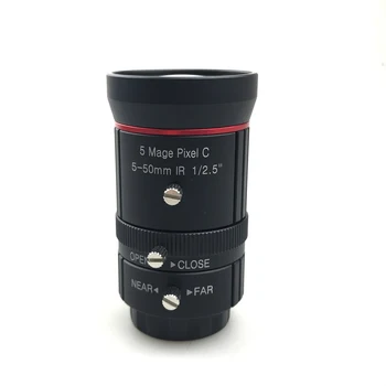 Камера видеонаблюдения 5-50 мм 1/2.5 ' HD 5.0 MP Объектив промышленного видения с переменным фокусным расстоянием Ручной зум-фокус C/CS крепление