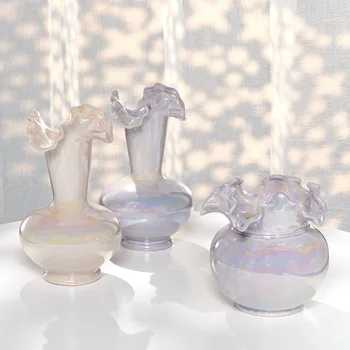 Керамическая ваза неправильной формы Для цветочной композиции в гостиной, Скандинавские креативные минималистичные украшения для дома, Жемчужные вазы