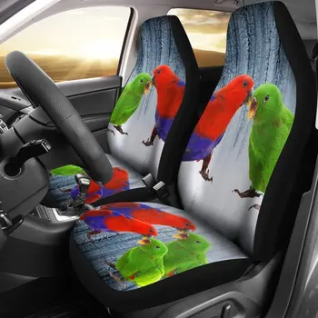 Комплект чехлов для автомобильных сидений с принтом Eclectus Parrot, 2 шт., автомобильные аксессуары, чехол для сиденья