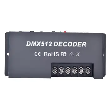 Красочный светодиодный 3CH 3CH * 10A 3-канальный DMX512 контроллер RGB контроллер светодиодный контроллер DC12 ~ 24V для 5050 3528 RGB светодиодной ленты