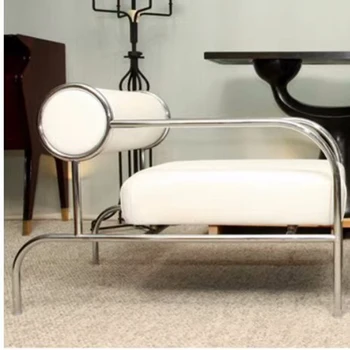 Кресла для гостиной Nordic Relax Поддержка спины Уникальный дизайн Односпальные Табуреты для взрослых Современная металлическая бытовая мебель Poltrona