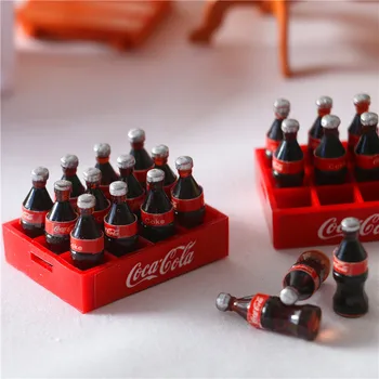 Кукольный дом1: 12 дюжин аксессуаров для украшения лотков с газировкой мини-моделирование миниатюрной модели food play DIY