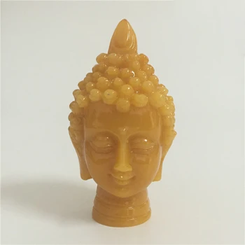 Медитация Таиланд Статуя Головы Будды Декоративные скульптуры Искусственные украшения из нефритового камня Статуэтки домашнего декора Статуи Будды