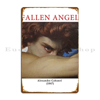 Металлическая вывеска Fallen Angel, Клубная роспись, Индивидуальный плакат клуба, Жестяная вывеска, плакат