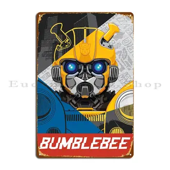 Металлическая табличка Bumblebee Плакат Кинотеатр Ретро Гостиная Персонализированная Жестяная вывеска клуба Плакат