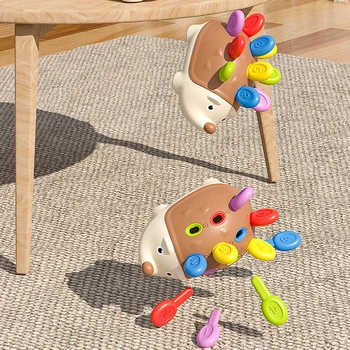 Мультяшный Ежик Сенсорная игрушка Забавное Просвещение Развивающие Игрушки для мальчиков и девочек