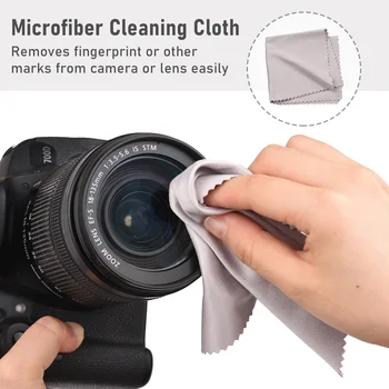 Набор для чистки камеры 3 в 1 с перчатками, щеткой, салфеткой для обслуживания цифровой зеркальной камеры