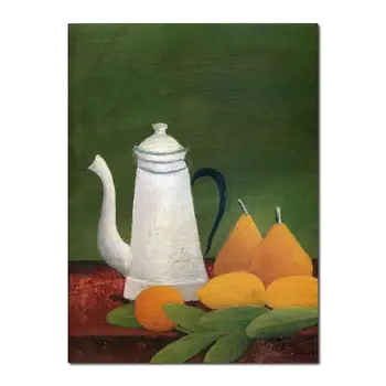 Натюрморт с чайником и фруктами картина Анри Руссо для украшения спальни Высокого качества