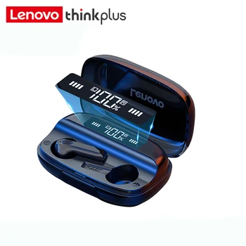 Наушники Lenovo QT81 TWS Bluetooth 5.0, Водонепроницаемый Цифровой дисплей, наушники с шумоподавлением, игровая гарнитура с сенсорным управлением.