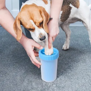 Новый 1шт артефакт для мытья собачьих лап, чашка для мытья лап для кошек, щенков, скраб для мытья лап, бесплатная автоматическая чашка для мытья лап для домашних животных