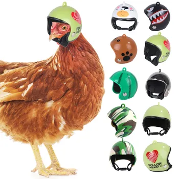 Новый Куриный шлем, Забавная Птичья шляпа, Защитный головной убор для цыплят, защитный шлем от солнца и дождя, кепка, утки, товары для мелких домашних животных