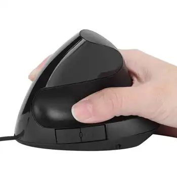 Оптическая вертикальная мышь Эргономичный Перезаряжаемый USB-приемник ABS Офисная Проводная мышь jsy‑12
