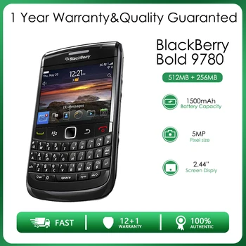 Оригинальный BlackBerry Bold 9780 Classic Разблокированный отремонтированный мобильный телефон GSM Хорошего качества, бесплатная доставка с гарантией 1 год