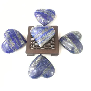 Подвеска в виде сердца из натурального камня Лазурит-кварц, шикарный подарок или украшение JYX