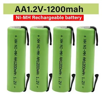 Последняя модель 100% AA 1,2 В Ni MH аккумуляторной батареи 1200mAh + dly подходит для электробритвы, зубной щетки и так далее
