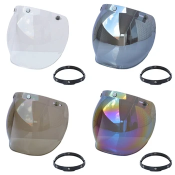 Противотуманный пузырчатый козырек на лобовое стекло с 3 защелками, Мотоциклетный шлем-Линза + рамка, Прочные пузырчатые козырьки на лобовое стекло, лобовое стекло