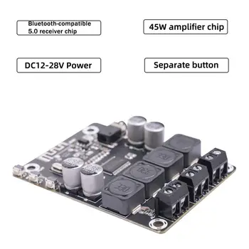 Прочная плата цифрового усилителя DC12-28V с поддержкой Bluetooth-совместимой платы аудиоусилителя с чипом 5.0 TPA3118 для динамика