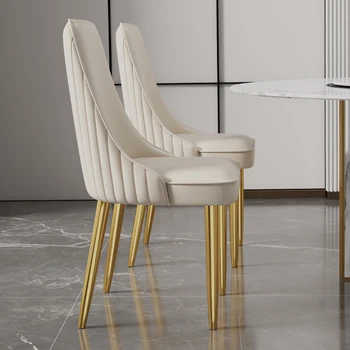 Роскошный Обеденный стул в скандинавском стиле, Дизайнерский Обеденный стул с высокой спинкой и минимальным расслаблением, Удобные Кухонные Гарнитуры для домашнего декора El Hogar