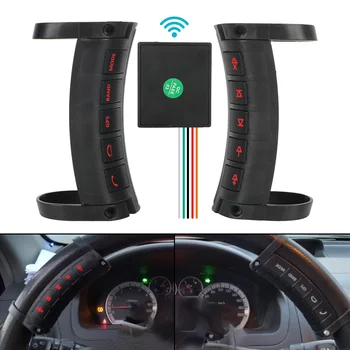 Светодиодная подсветка для автомобильного радио, DVD, GPS, Andriod-плеера, Многофункциональные 10 кнопок беспроводного управления, совместимых с Bluetooth