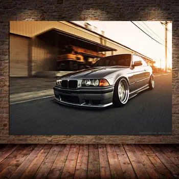 Современные плакаты, принты, M3 BMW E30 Super Racing Car, настенные рисунки, плакат, холст, живопись для гостиной, Домашний Декор Cuadros